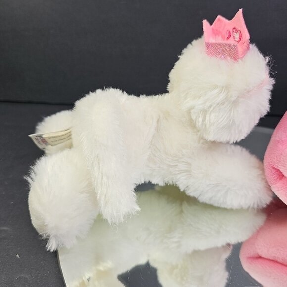 Aurora World Princess Kitten Carrier Fancy Pals Purse With White Plush Cat 7” - Picture 10 of 15